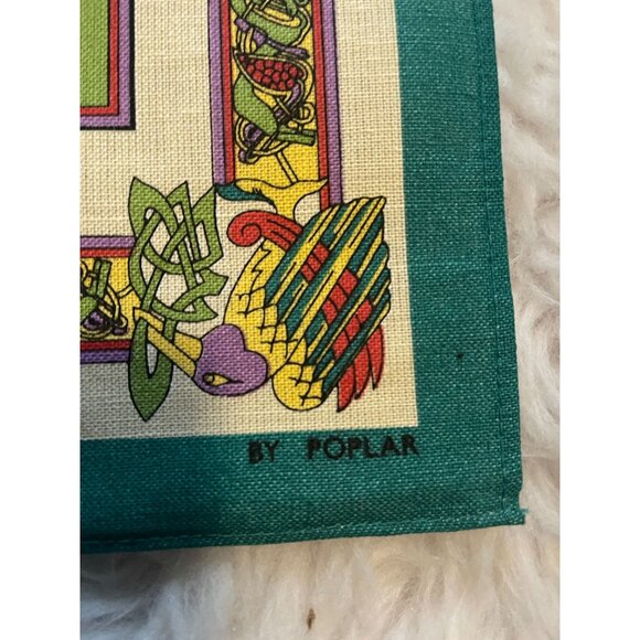 Vintage NOS Celtic Glory Book of Kells Tea Towel - Picture 4 of 8